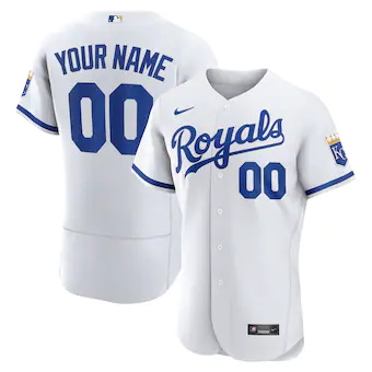 mens nike white kansas city royals official authentic custo